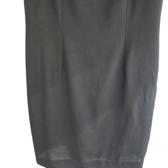 Talbots Women's Dress 10 Black Sleeveless Embordered Flowers Miss Size Medium M - Picture 3 of 9